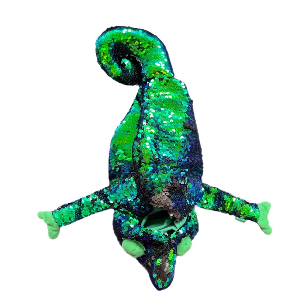 Sequin Covered Gecko Dog Costume - XS
